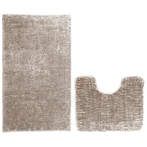 AmeliaHome Kúpeľňová sada kobercov Bati ružová, veľkosť 50x80+40x50