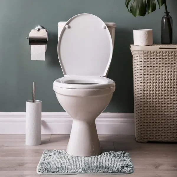 AmeliaHome Kúpeľňová sada kobercov Bati šedá, veľkosť 50x80+40x50