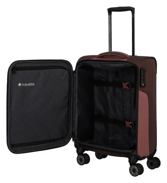 Kufor do lietadla 55x40x20 Travelite Viia 4w S Rose