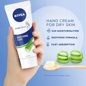 NIVEA Soothing Care upokojujúci krém na ruky 75 ml