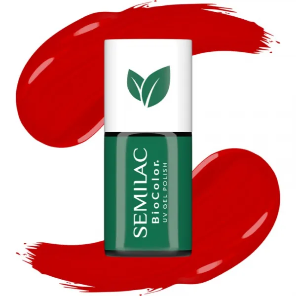 Semilac UV Hybrid BioColor gélový lak na nechty s použitím UV/LED lampy odtieň 719 Red Cranberries 7 ml