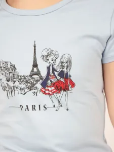 Dievčenské tričko PARIS s krátkym rukávom