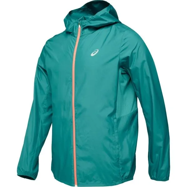 ASICS CORE JACKET Pánska bežecká bunda, tmavo zelená, veľkosť