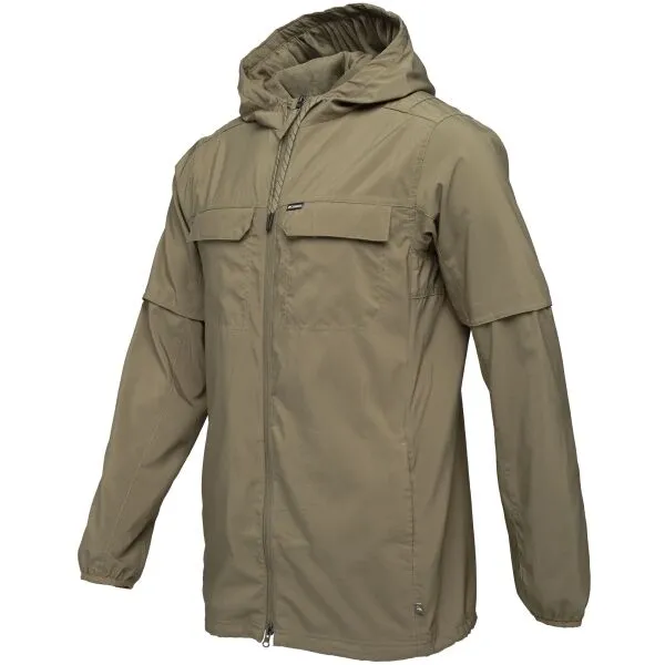 Columbia SKIEN VALLEY HOODED LS SHIRT Pánska bunda, khaki, veľkosť