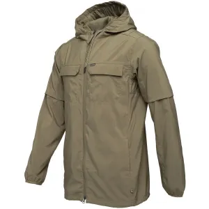 Columbia SKIEN VALLEY HOODED LS SHIRT Pánska bunda, khaki, veľkosť