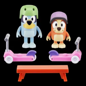 BLUEY Bluey & Bingo Scooter Fun, Zábava na skútri - set figúrok a príslušenstva BLU13085