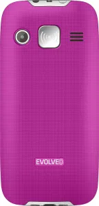 EVOLVEO EasyPhone XR, mobilní telefon pro seniory s nabíjecím stojánkem, růžový