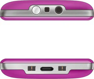 EVOLVEO EasyPhone XR, mobilní telefon pro seniory s nabíjecím stojánkem, růžový