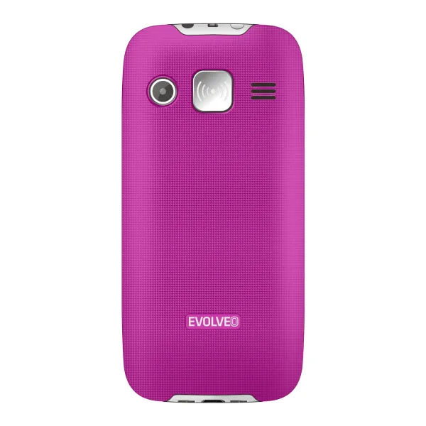 EVOLVEO EasyPhone XR, mobilní telefon pro seniory s nabíjecím stojánkem, růžový