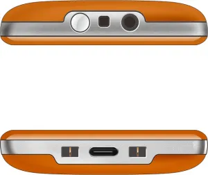 EVOLVEO EasyPhone XR, mobilný telefón pre seniorov s nabíjacím stojanom, oranžový