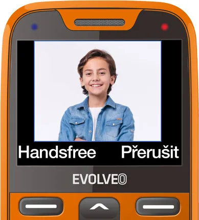 EVOLVEO EasyPhone XR, mobilný telefón pre seniorov s nabíjacím stojanom, oranžový