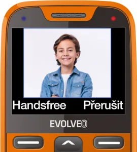 EVOLVEO EasyPhone XR, mobilný telefón pre seniorov s nabíjacím stojanom, oranžový