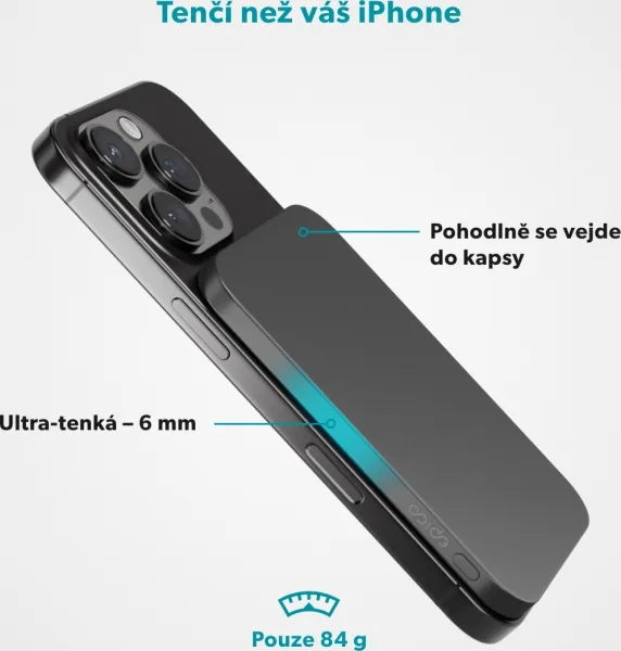Epico UltraPack EM31 3000 Slim Alu Mag+ Power Bank - space gray