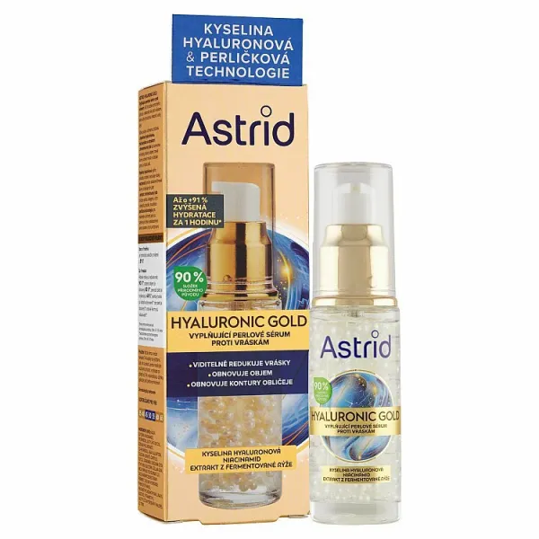 Astrid Hyaluronic Gold vyplňujúce perlové sérum proti vráskam 30 ml 1ks