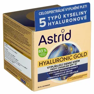 Astrid Hyaluronic Gold vyplňujúci denný krém proti vráskam SPF 10 50 ml 1ks