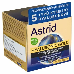 Astrid Hyaluronic Gold vyplňujúci nočný krém proti vráskam 50 ml 1ks