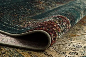 Koberec OMEGA MAMLUK Vintage rozeta, smaragd