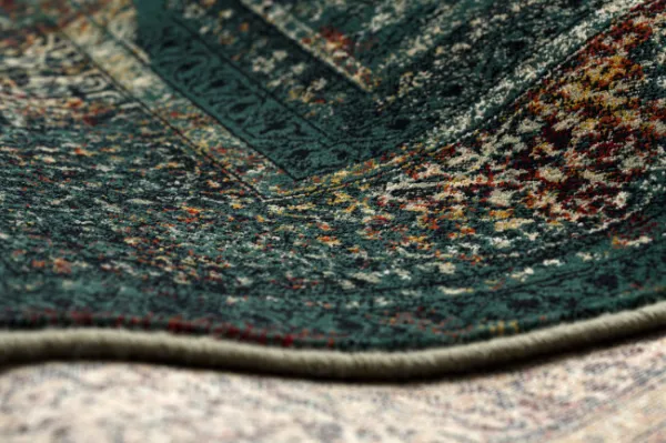 Koberec OMEGA MAMLUK Vintage rozeta, smaragd