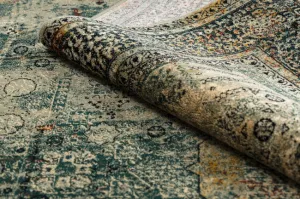 Koberec OMEGA MAMLUK Vintage rozeta, smaragd