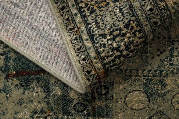Koberec OMEGA MAMLUK Vintage rozeta, smaragd