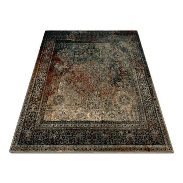 Koberec OMEGA MAMLUK Vintage rozeta, smaragd