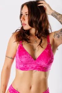 GoldBee Zamatové Plavky Vrchný Diel Pre Fšecky Neon Pink Barva: Neon Pink, Velikost: S