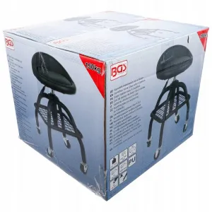 BGS Technics Dielenská stolička so 4 kolieskami, výškovo nastaviteľná 540-680 mm, BGS 70145