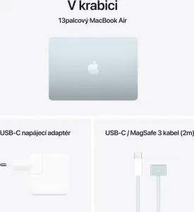MacBook Air 13" Apple M4 10C CPU 10C GPU 24GB 512GB Nebeský modrý SK, MC6V4SL/A