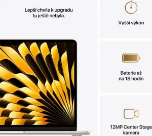 MacBook Air 13" Apple M4 10C CPU 10C GPU 24GB 512GB Hviezdny biely SK, MC6A4SL/A