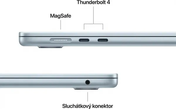 MacBook Air 15" Apple M4 10C CPU 10C GPU 16GB 512GB Nebeský modrý SK, MC7C4SL/A