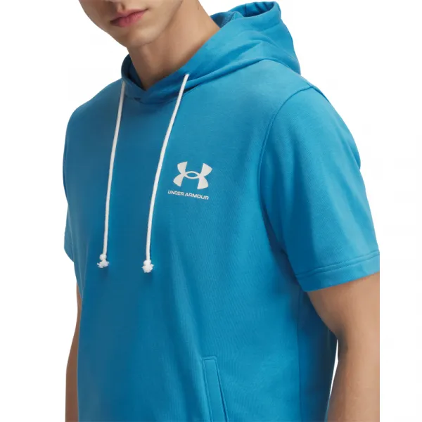 Pánska mikina s kapucňou UNDER ARMOUR UA Rival Terry LC SS HD-BLU