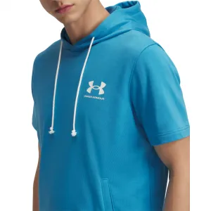 Pánska mikina s kapucňou UNDER ARMOUR UA Rival Terry LC SS HD-BLU