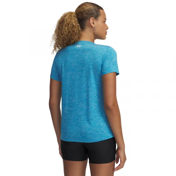Dámske tréningové tričko s krátkym rukávom UNDER ARMOUR Tech SSV- Twist-BLU