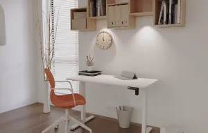 Elvisia Elektrický výškovo nastaviteľný písací stôl YLÖS | biela 120 x 60 cm