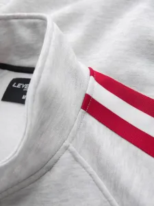 Pánska mikina bez kapucne na zips-šedá
