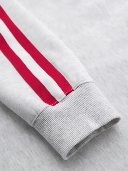 Pánska mikina bez kapucne na zips-šedá