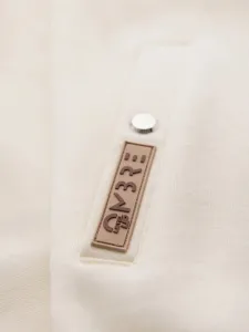 Pánska mikina bez kapucne na zips-krémová