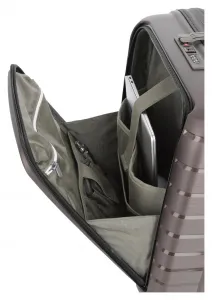 Palubný kufor na notebook Travelite Air Base 4w S Front pocket Coffee