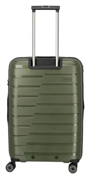Stredný škrupinový kufor na kolieskach Travelite Air Base M Olive