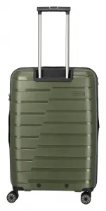Stredný škrupinový kufor na kolieskach Travelite Air Base M Olive