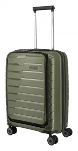 Palubný kufor na notebook Travelite Air Base 4w S Front pocket Olive
