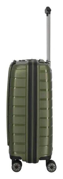 Palubný kufor na notebook Travelite Air Base 4w S Front pocket Olive