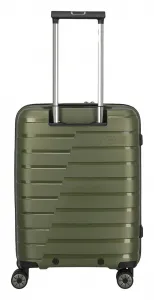 Palubný kufor na notebook Travelite Air Base 4w S Front pocket Olive