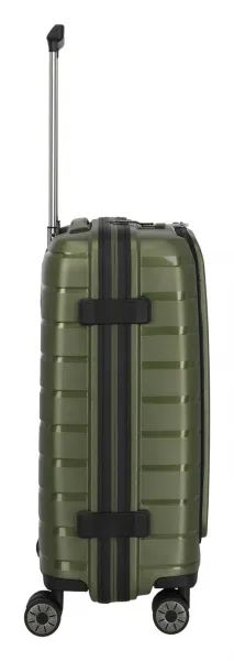 Palubný kufor na notebook Travelite Air Base 4w S Front pocket Olive