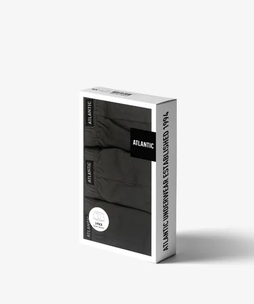 3-PACK pánske boxerky, grafitové
