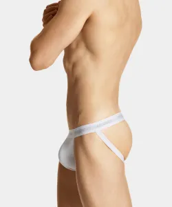 Pánske slipy Jockstrap ATLANTIC - biele