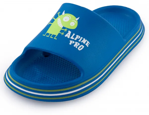 ALPINE PRO LARINO Detské šľapky, modrá, veľkosť