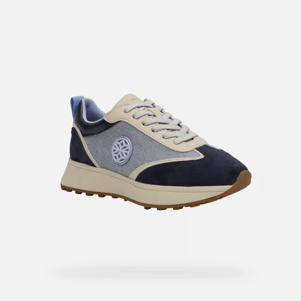 Dark blue women's sneakers Geox Amabel - Women's