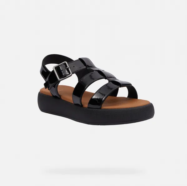 Black women's sandals Geox Camalei - Women's