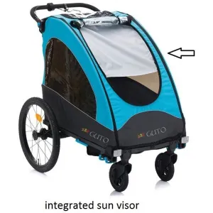 GUTO BUGGY PRO 3 v 1 Detský cyklovozík, modrá, veľkosť